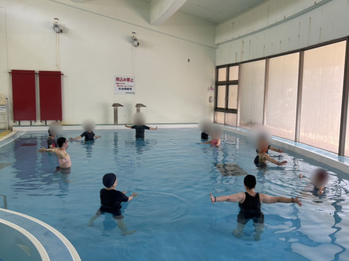 プールで体操教室を開催いたしました!