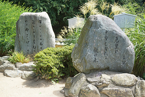 句碑：正岡子規　歌碑：斎藤茂吉.JPG