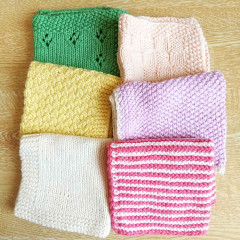 【11月開講】棒針編み基礎コース「手編みのハンカチタオル」