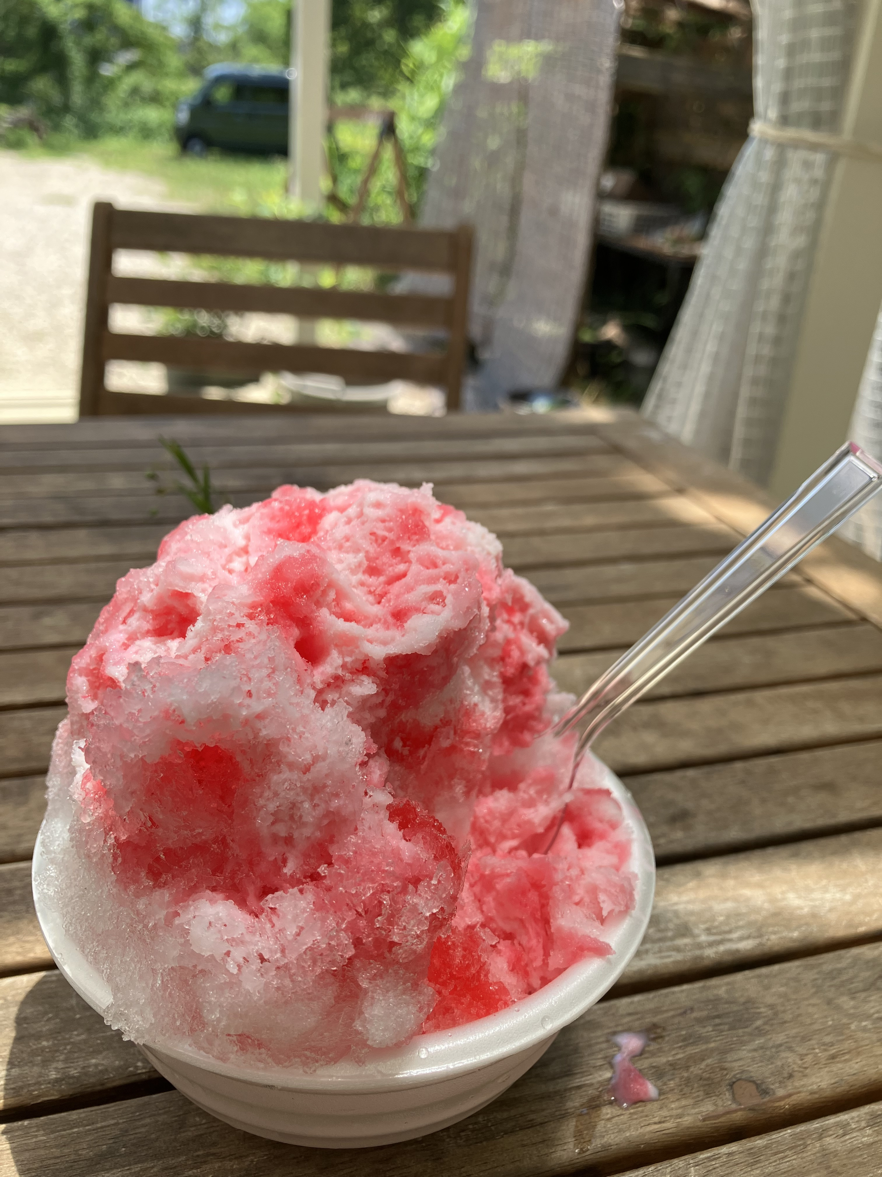 先週でかき氷が終わりました。