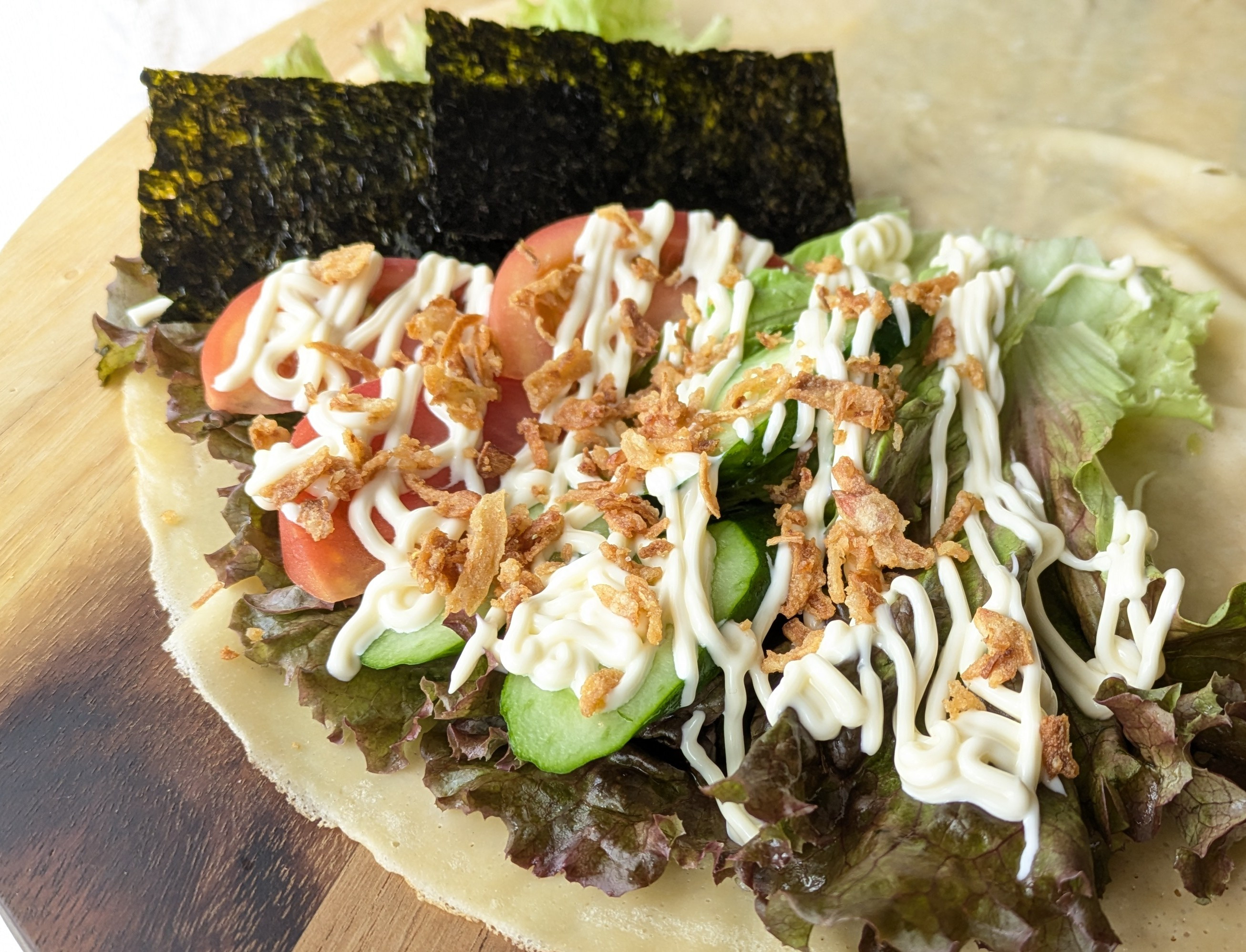 野菜サラダクレープ