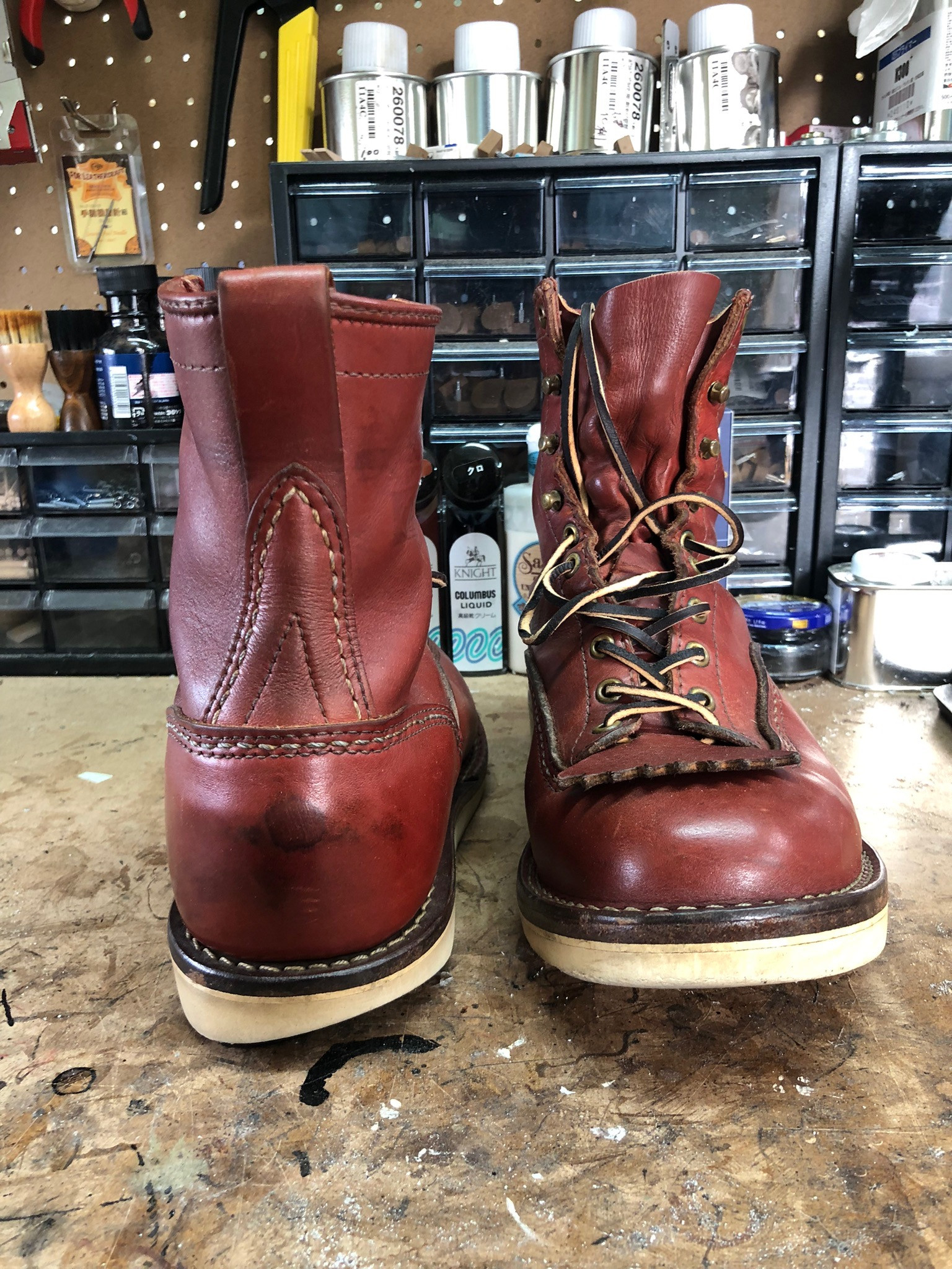 レッドウィング 1907《sole custom！》Vibram＃2021未使用 Red Wing 8875 sole customized w/ vibram 100. ビブラム100