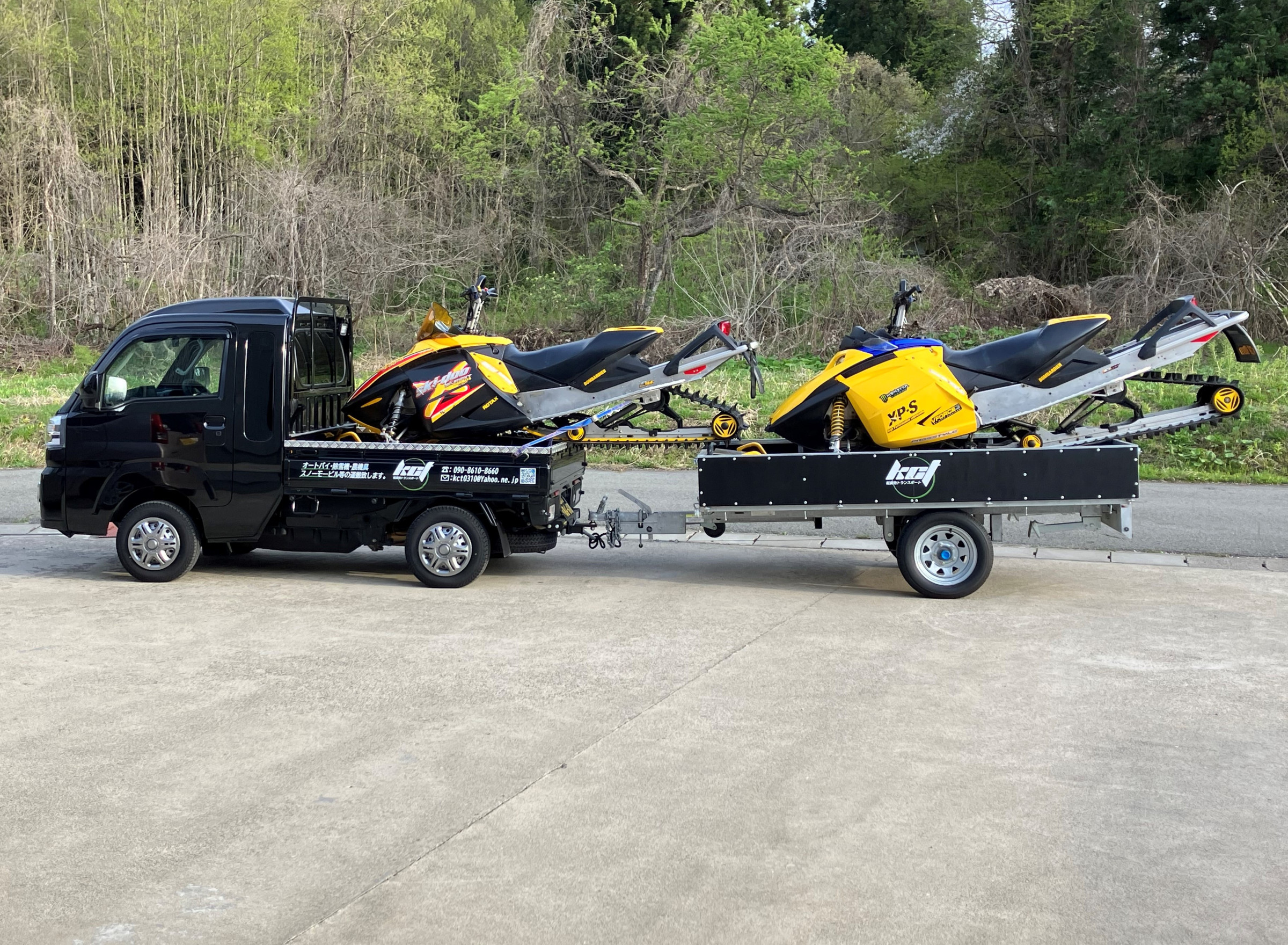 サントレックス ダンプ式 軽トレーラー 北海道 検索ワード スノー 