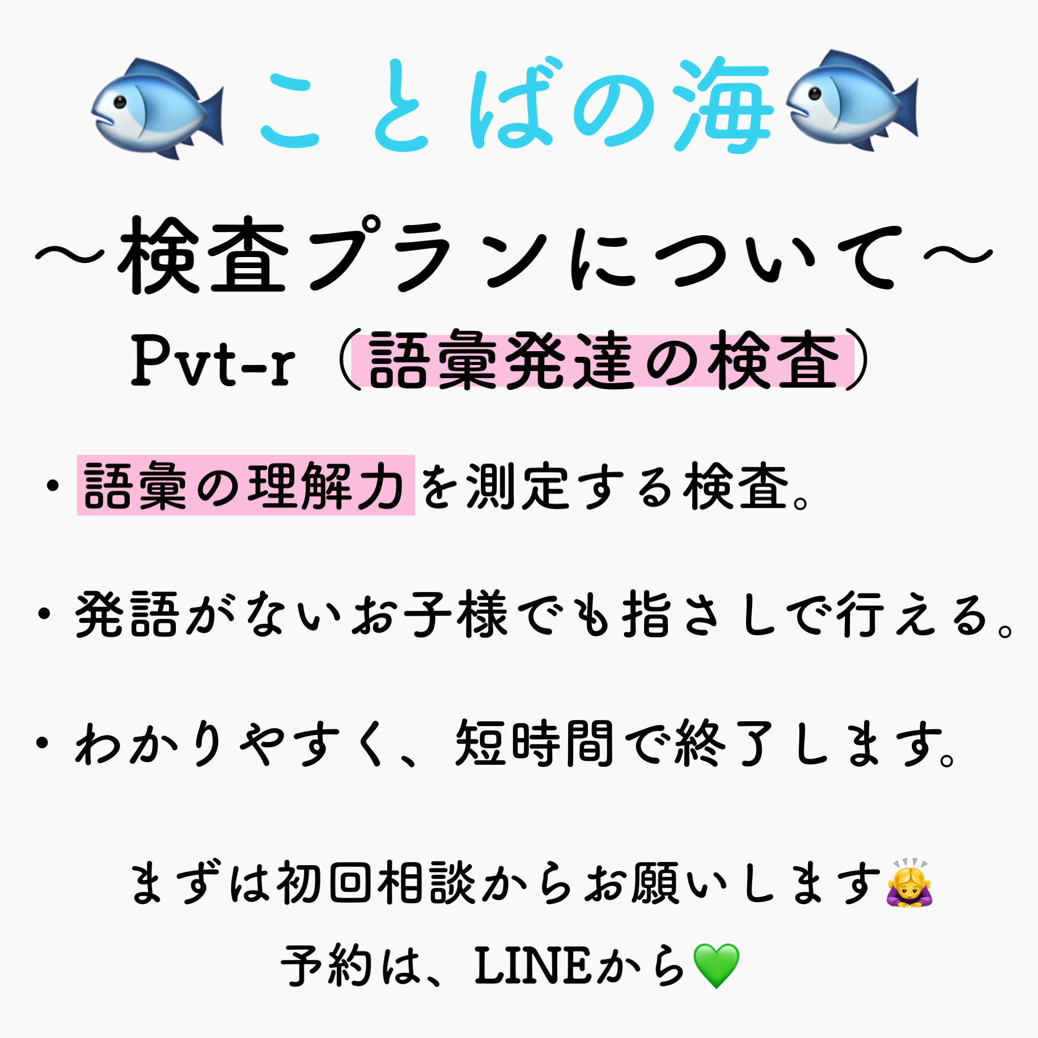 検査プラン〜語彙発達の検査〜