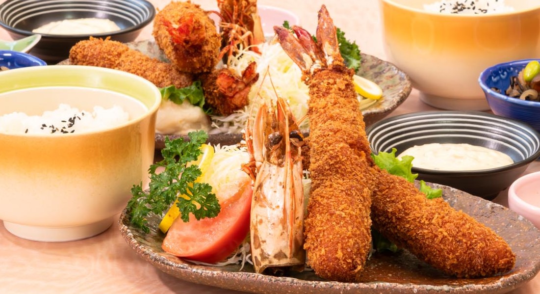 大海老フライ定食 - 瀬戸白雲