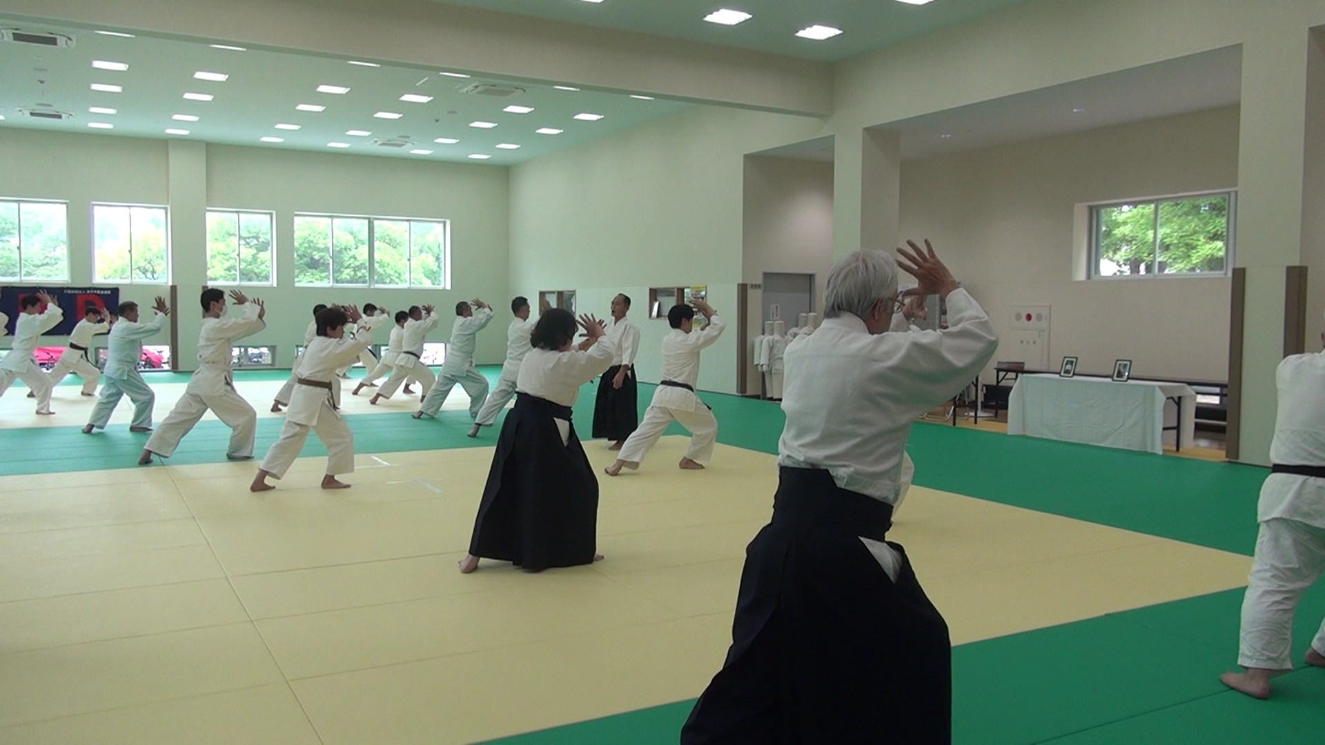 令和7年6月7日　合気道龍岡山セミナー2/2　岡山武道館　練習道場