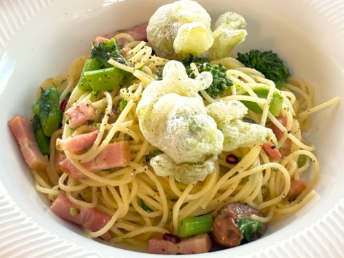 フキノトウのパスタ