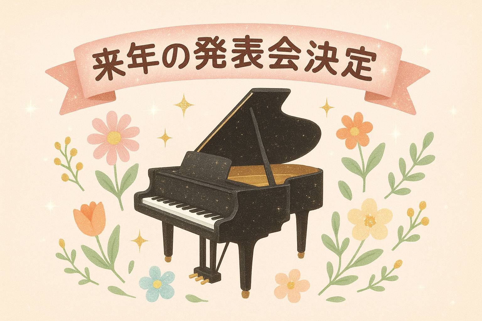 来年の発表会🎹✨