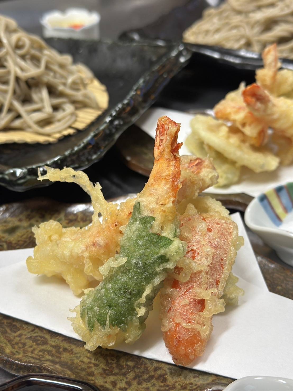 海老天ざる蕎麦