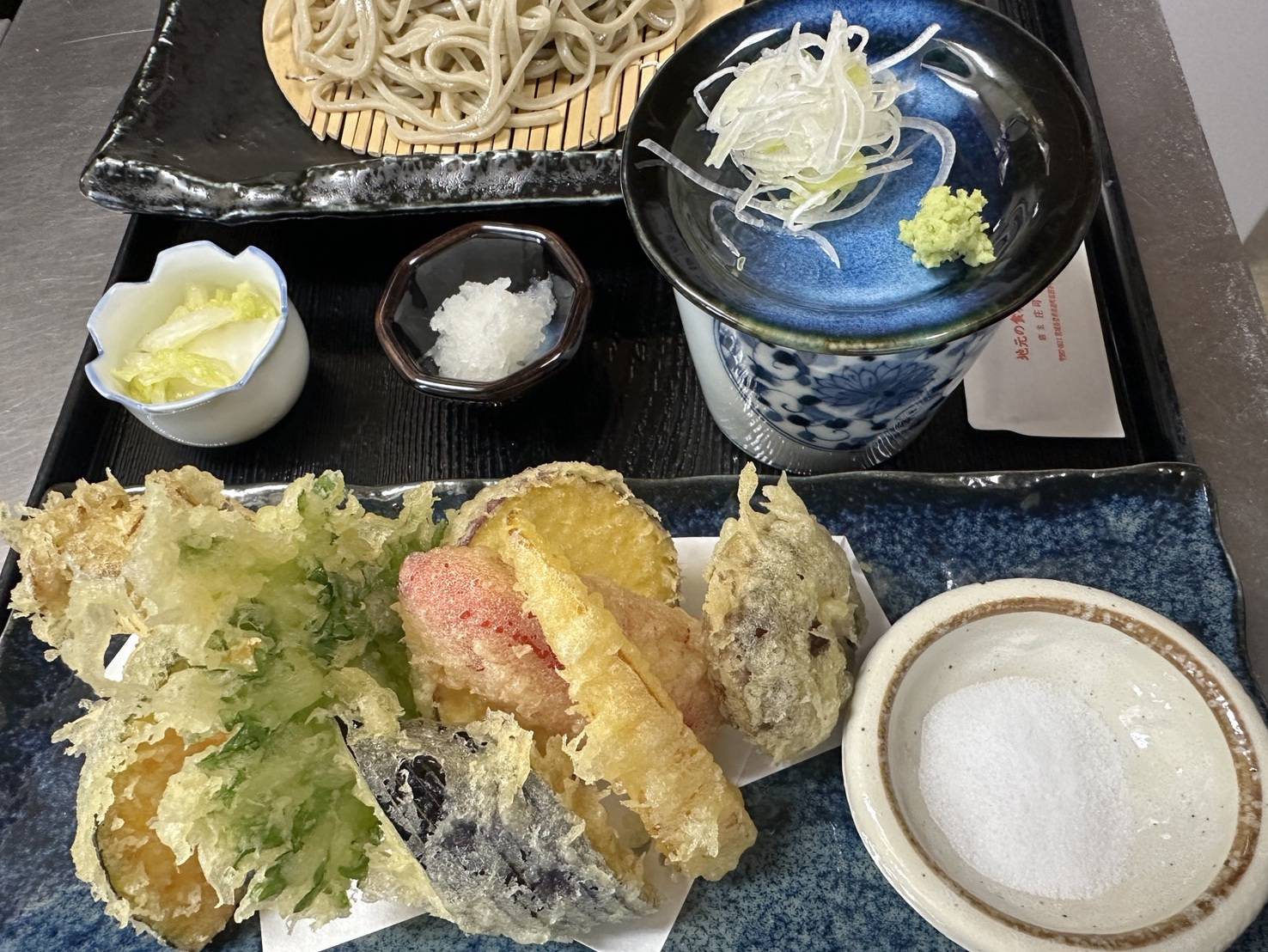 やさい天ざる蕎麦
