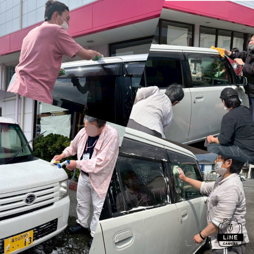 🚗送迎の車輌を洗車🚗