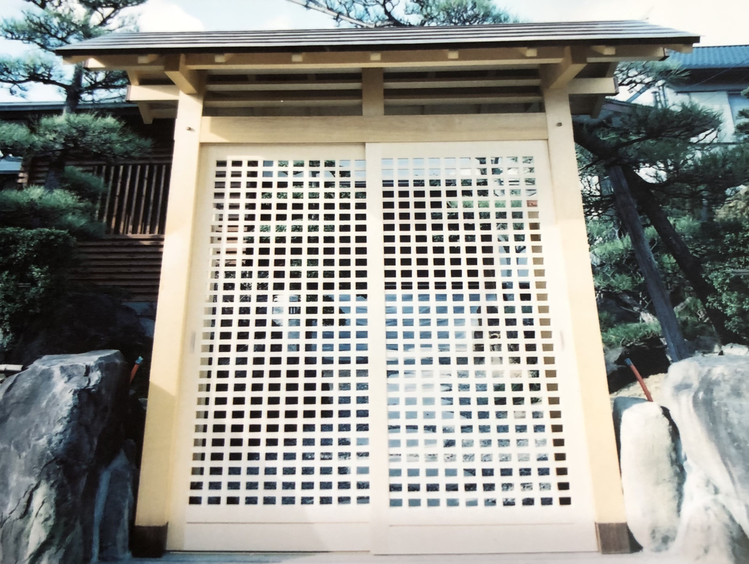 門戸格子　施工例