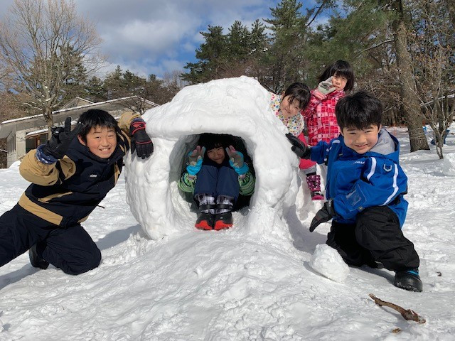 冬の雪あそびの一コマっ！