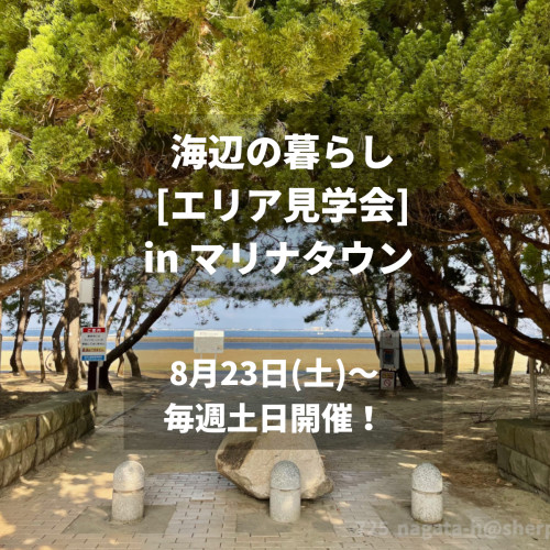 海辺の暮らし [エリア見学会]  in マリナタウン🌴  ⛱ 8月23日(土)～毎週土日 開催！
