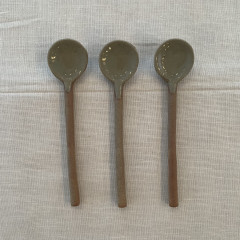POTTERY　SPOON　green