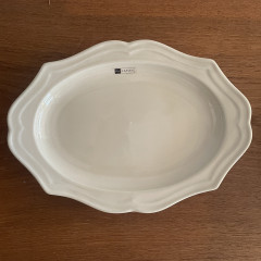 Vanves 23㎝オーバルプレートivory