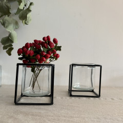 アイアンスタンドフラワーベーススクエアSサイズ