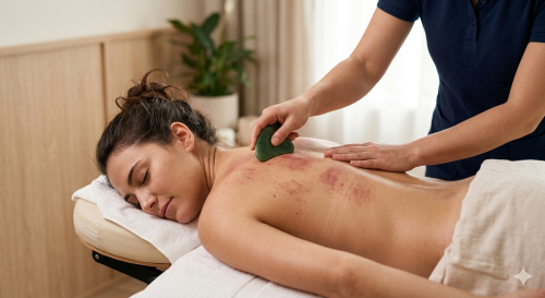 かっさ施術が好評です