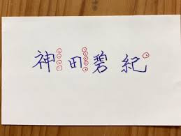 実際の改名後の名前ですが同姓同名でも年齢により点の位置が変わりますので勝手な改名は危険ですのでお辞め下さい。