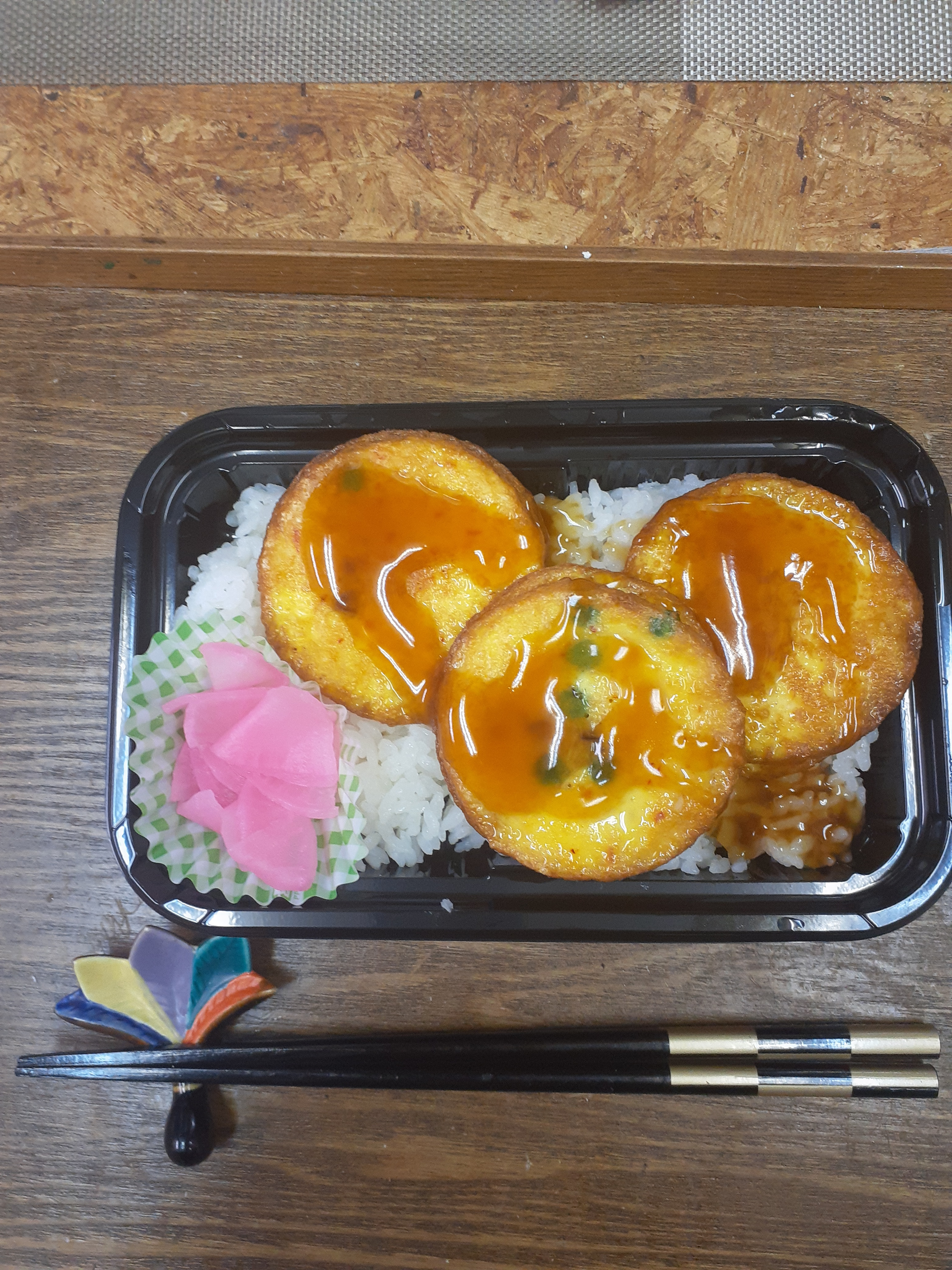 かに玉丼