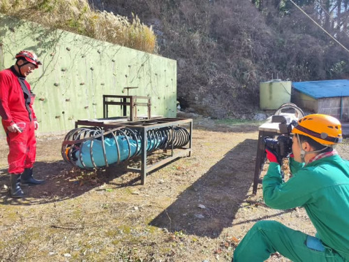 竜ヶ岩洞ケイビングツアーを中日新聞さんが取材してくれました！