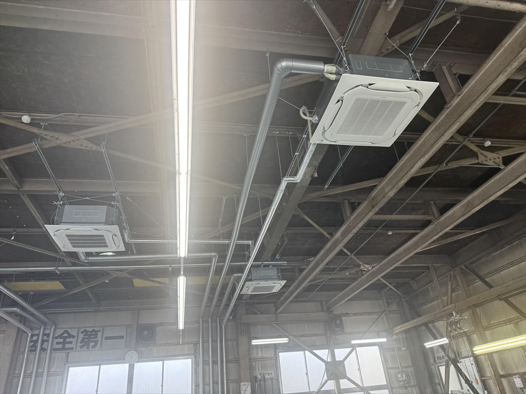 整備工場空調工事
