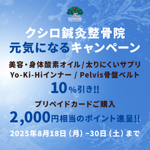 【お知らせ】お盆期間の診察・休診とサマーキャンペーンのお知らせ