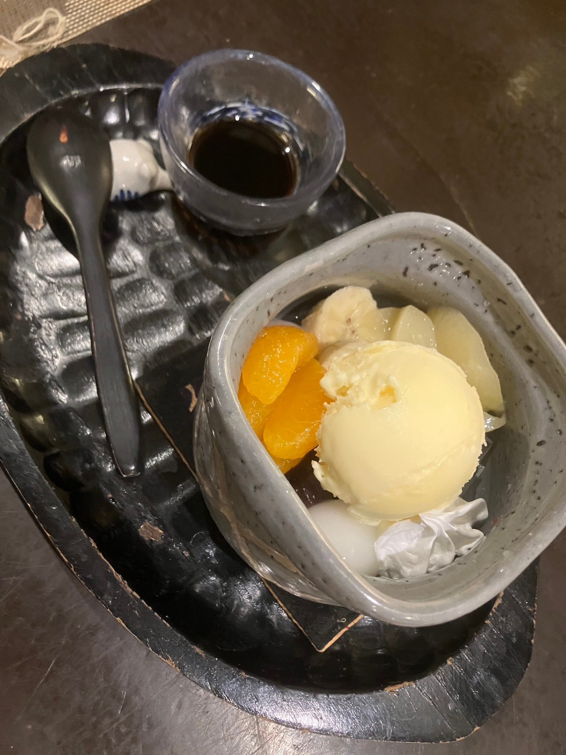 白玉クリームあんみつ