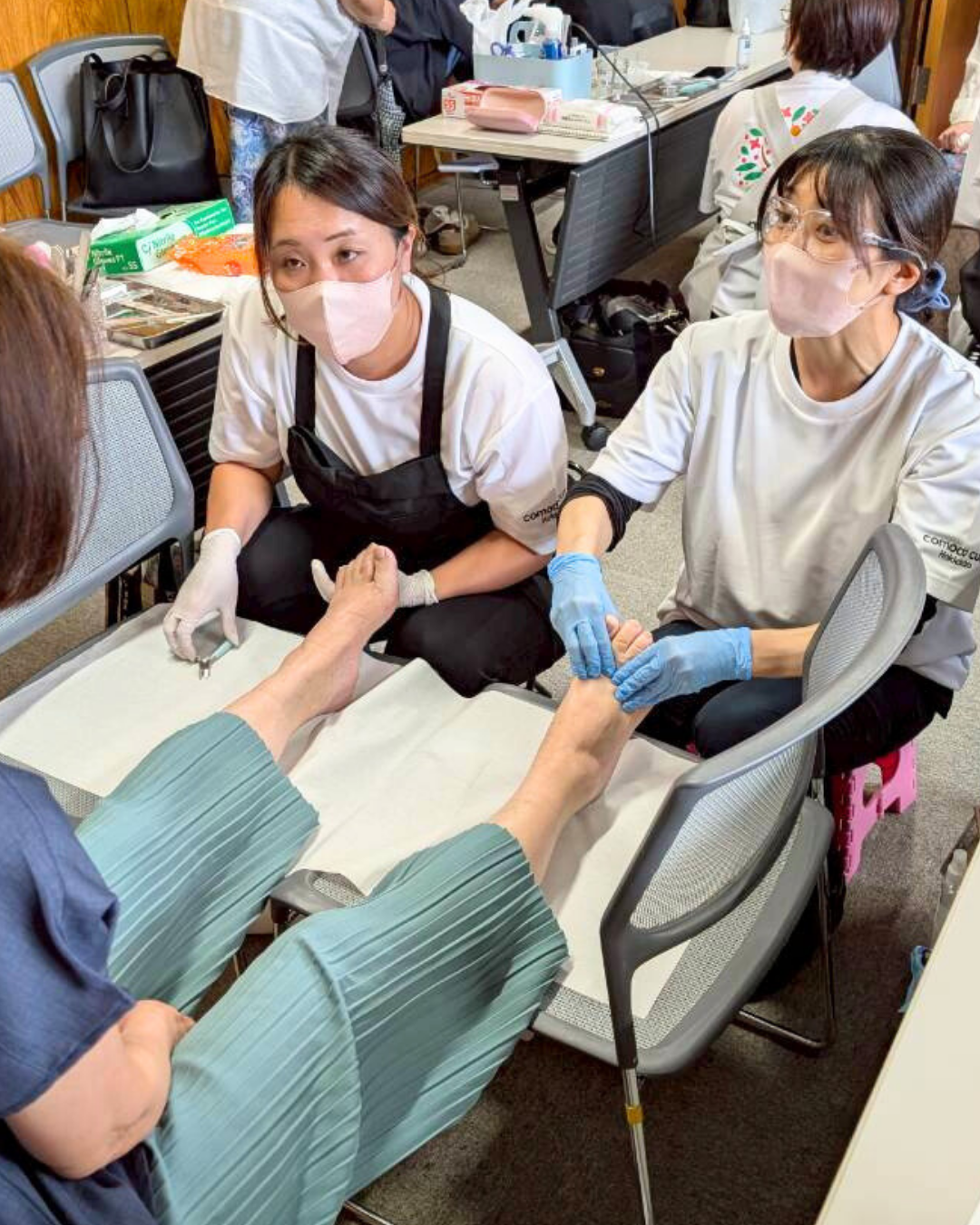 フットケア体験会の様子