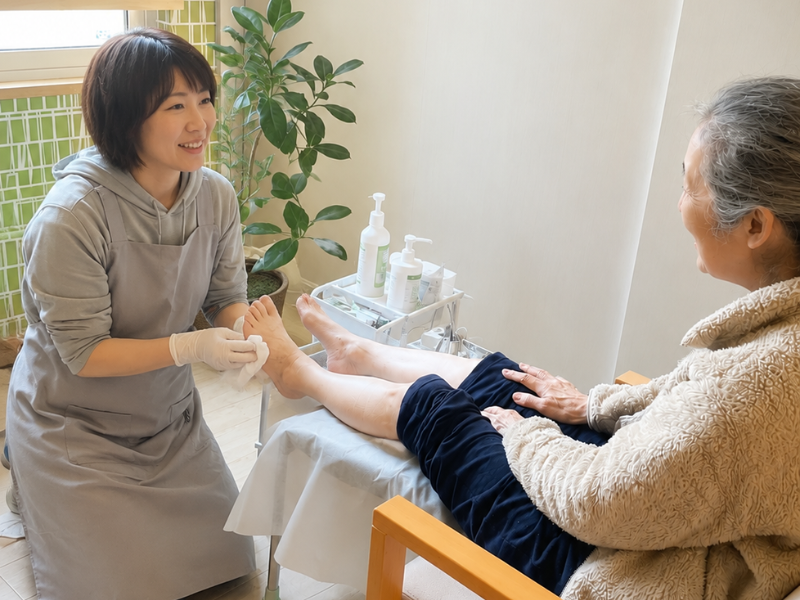 訪問フットケアで活かす