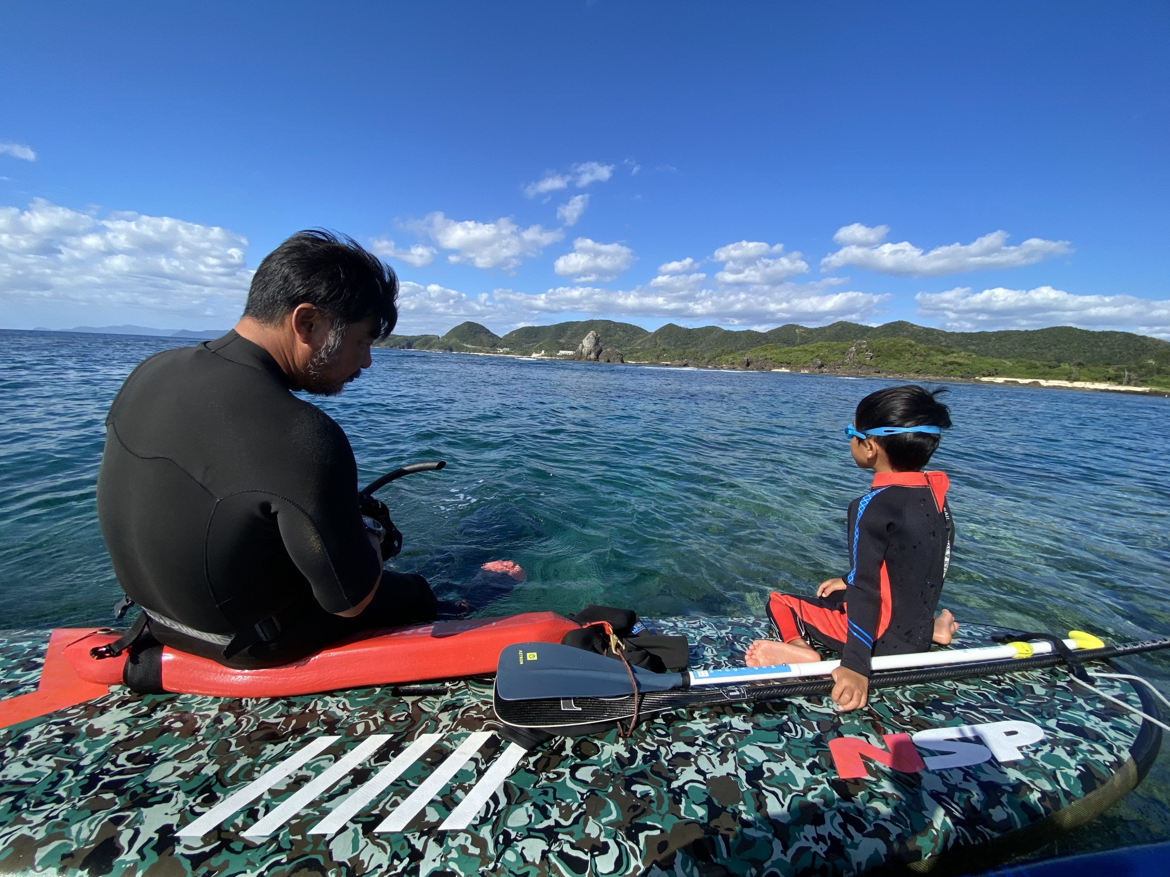 親子でsup&amp;snorkeling 