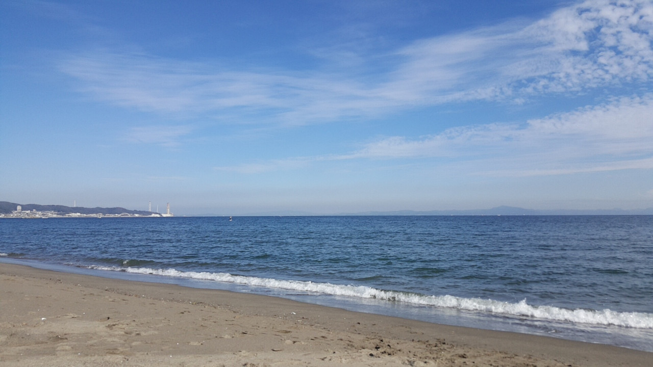 三浦海岸の浜辺