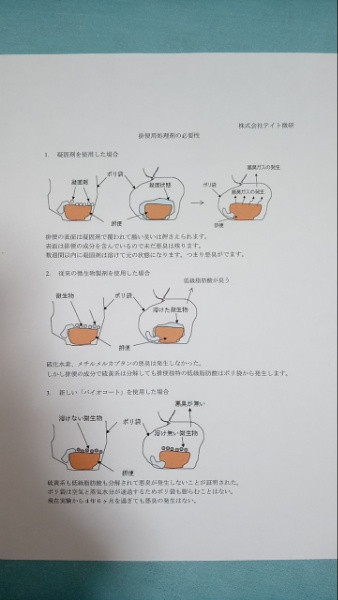 排便処理剤の必要性