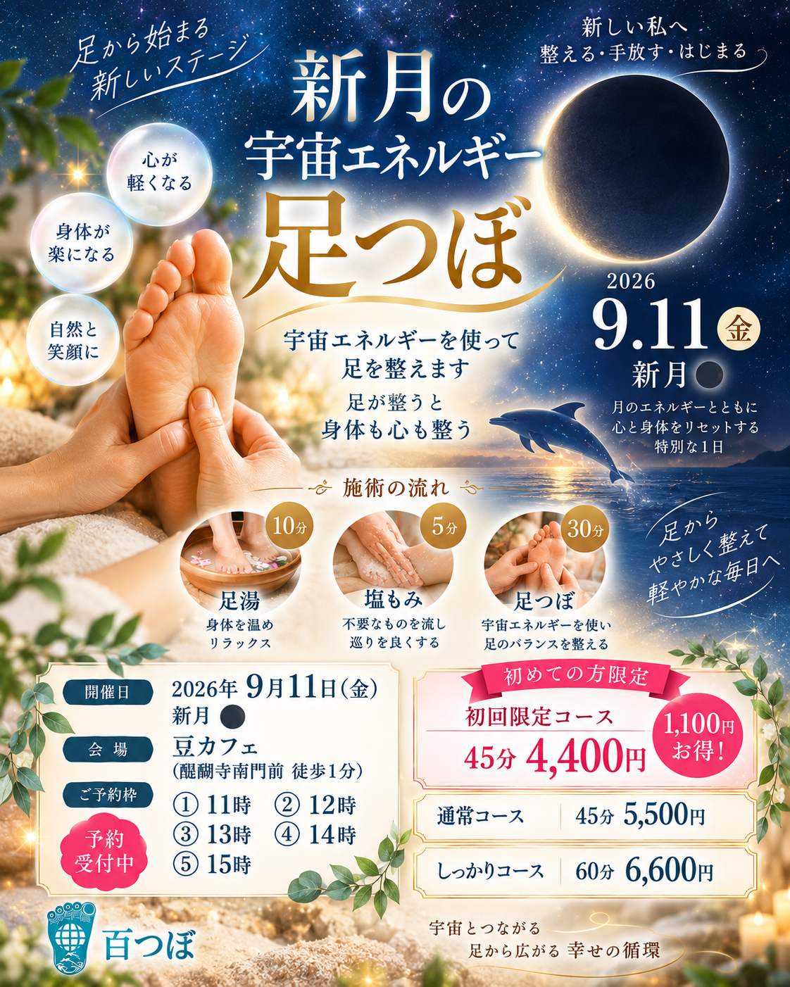 新月の足つぼイベント
