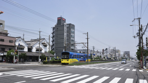 堺市大道筋で社会実験が実施されました