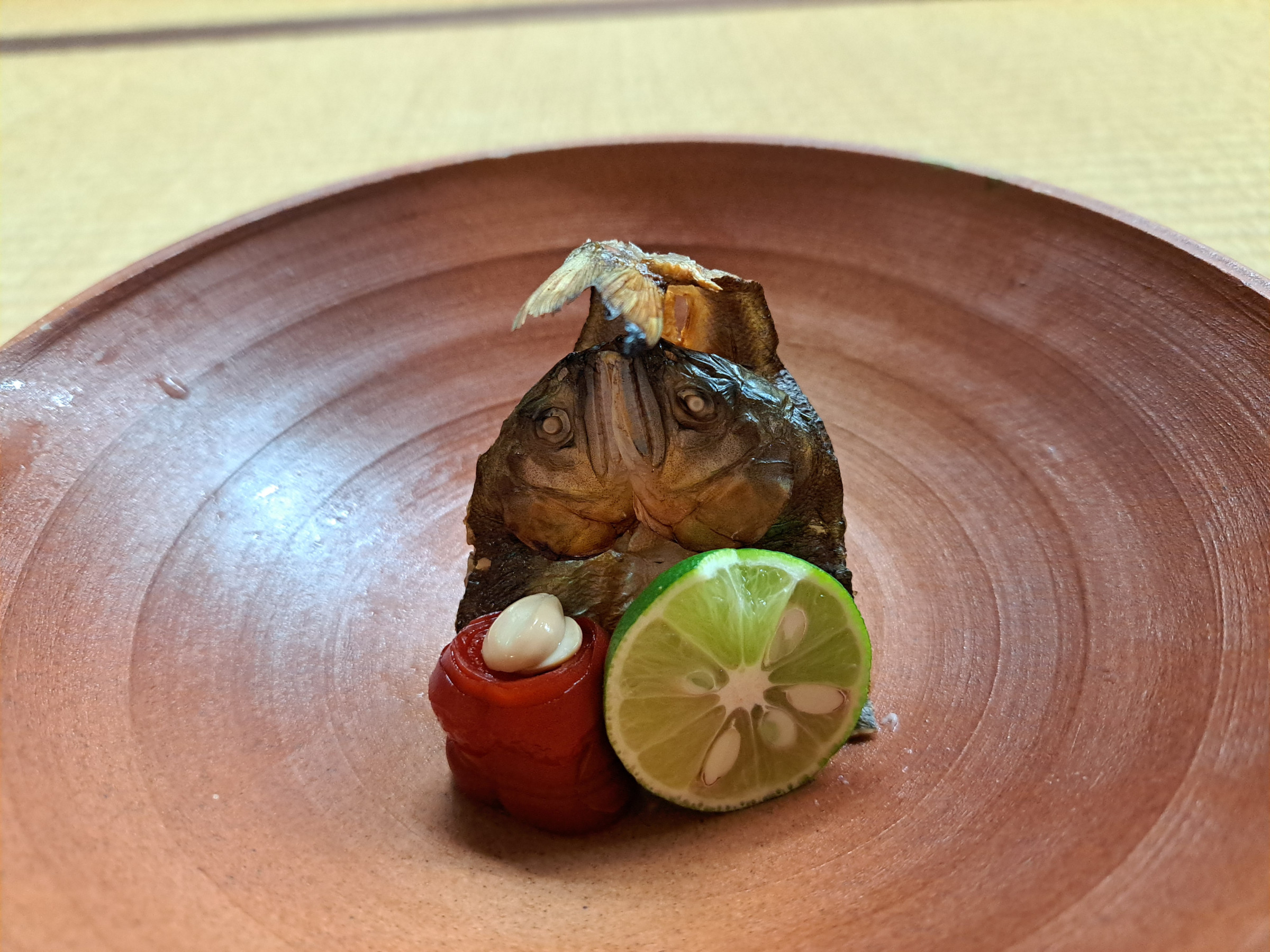 焼物　鮎の風干し