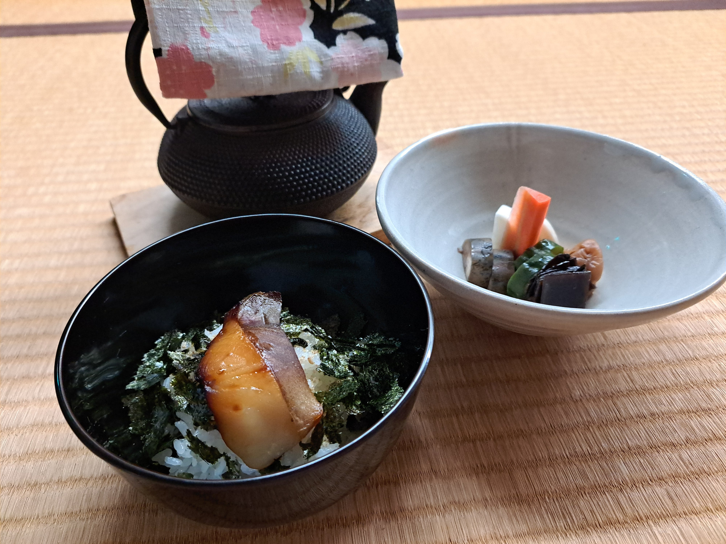 ご飯　真名鰹西京味噌焼き