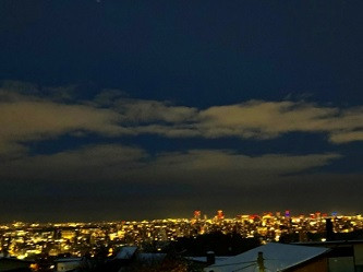 2025/11/08大倉山からの札幌の雪夜景