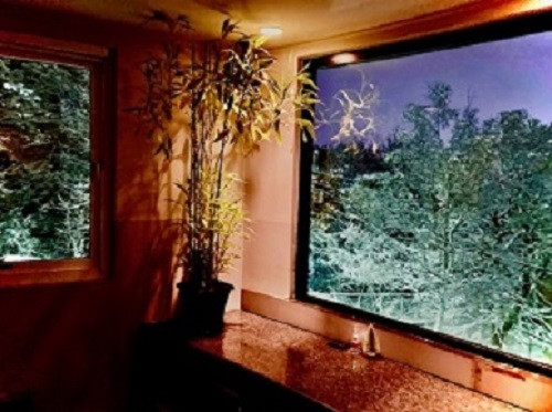 12月店内からの雪の景色です。