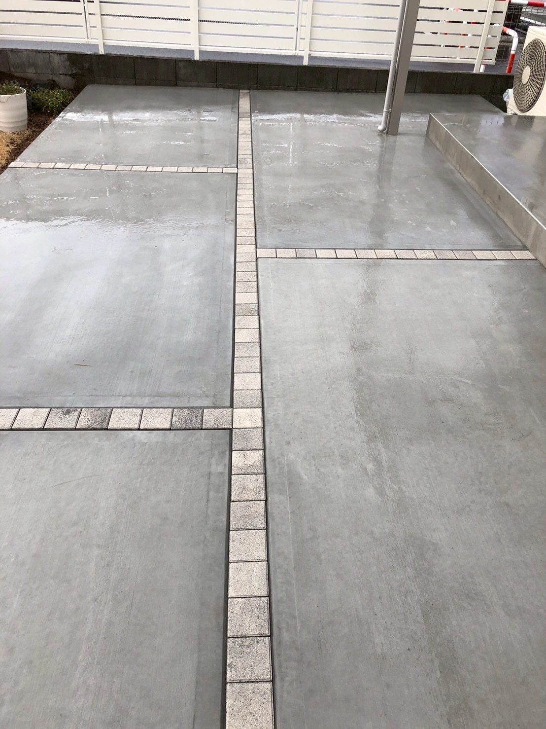 土間打ち✖️インターロッキング