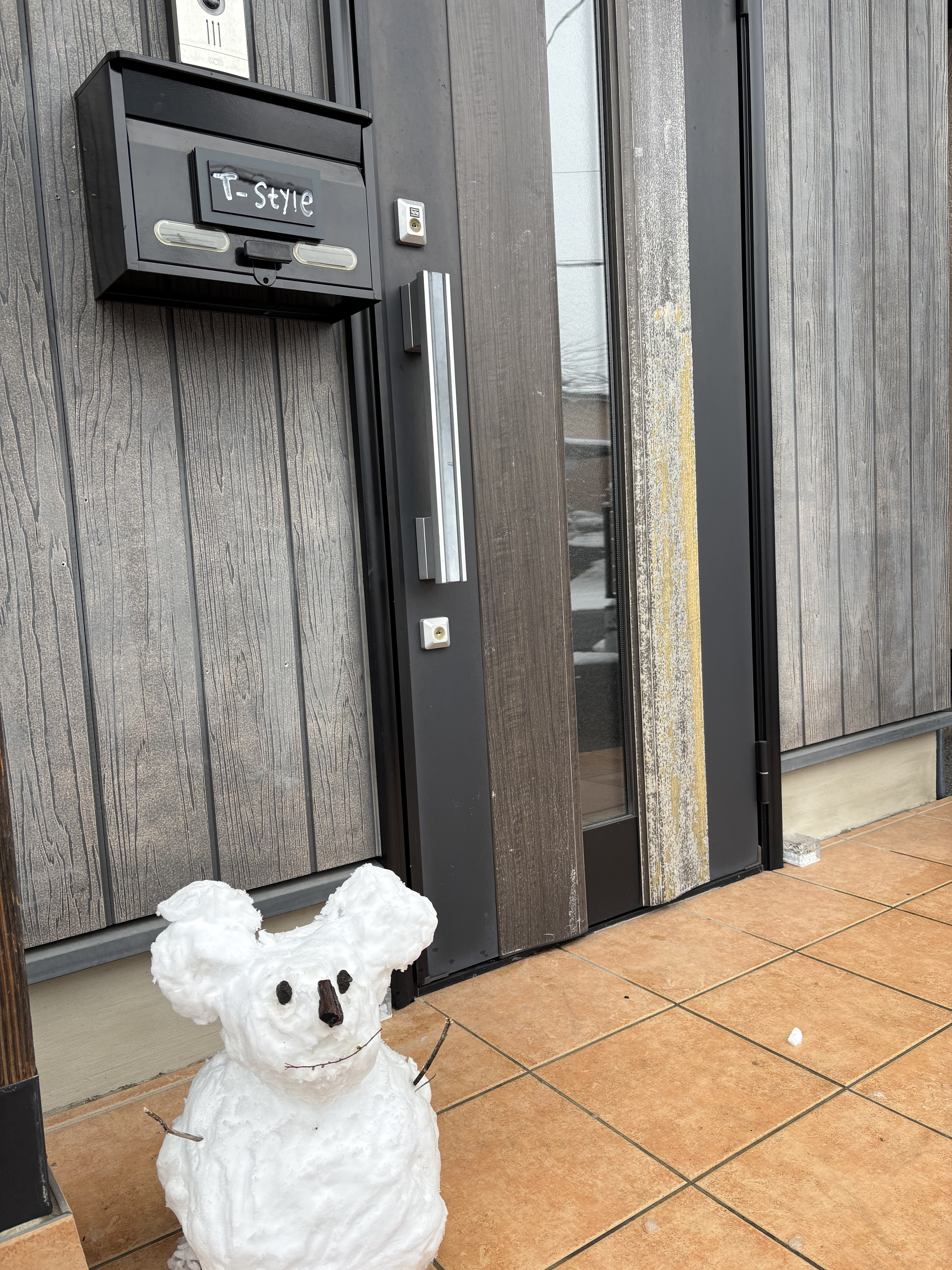 ミッキー雪だるま⛄️❄️