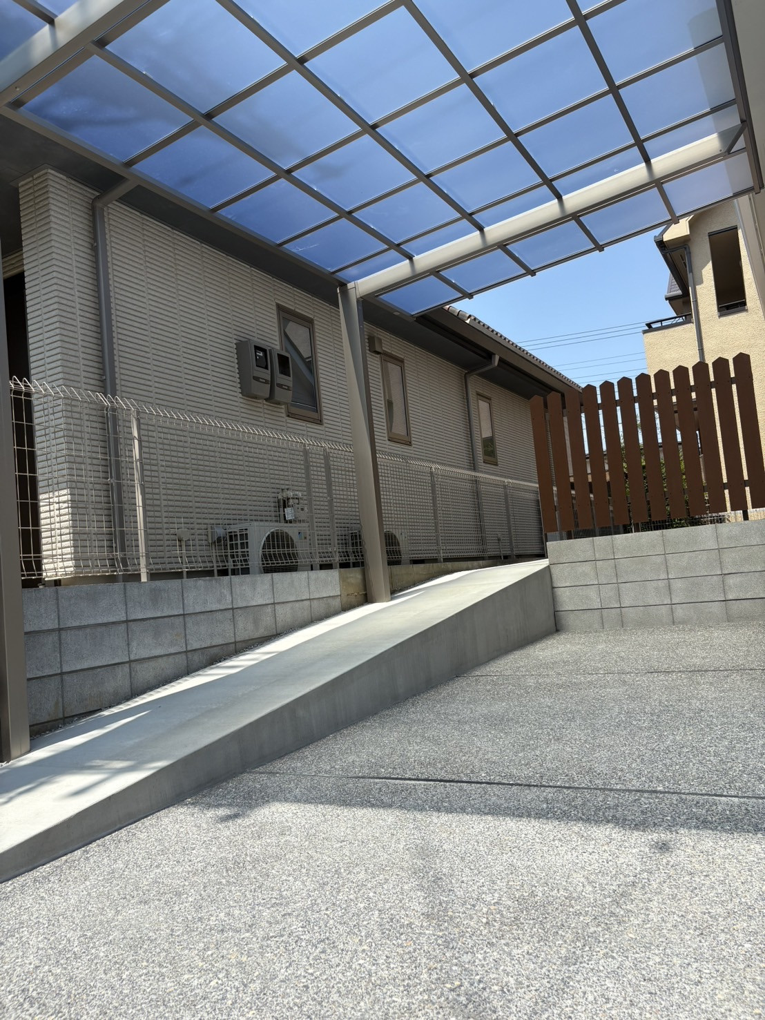 スロープコンクリート完成✨