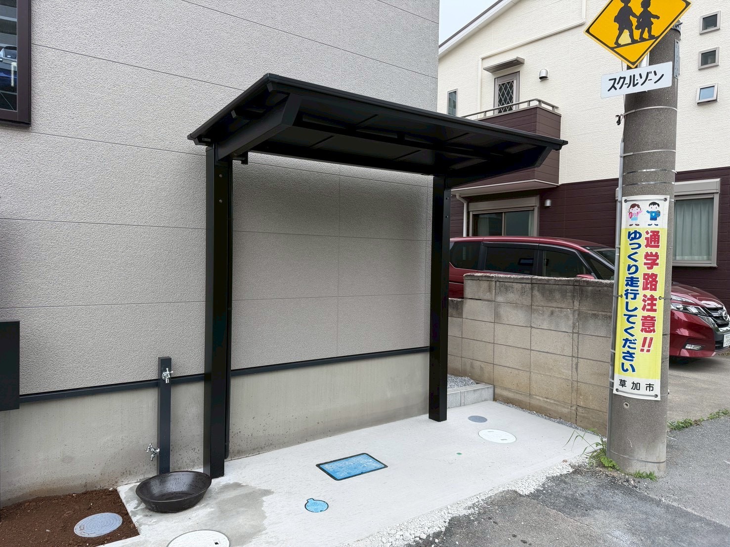雨の日でも安心！サイクルポートの設置🚲
