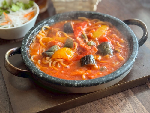 夏野菜のうま辛アラビアータ
