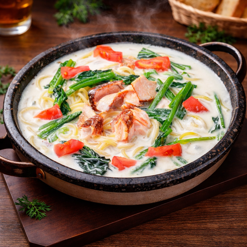 人気パスタ第1位 サーモンクリーム