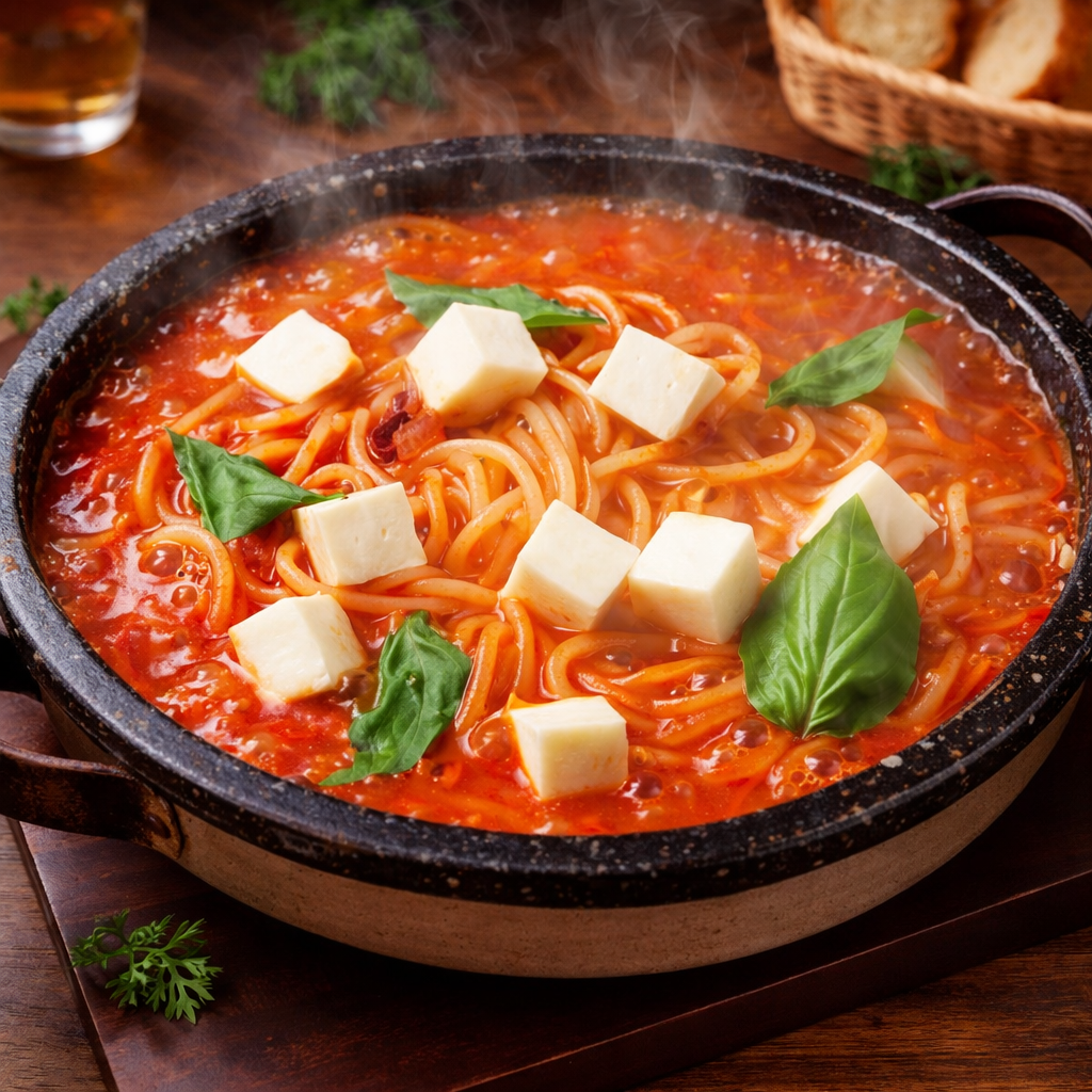 人気パスタ第2位 バジルトマト