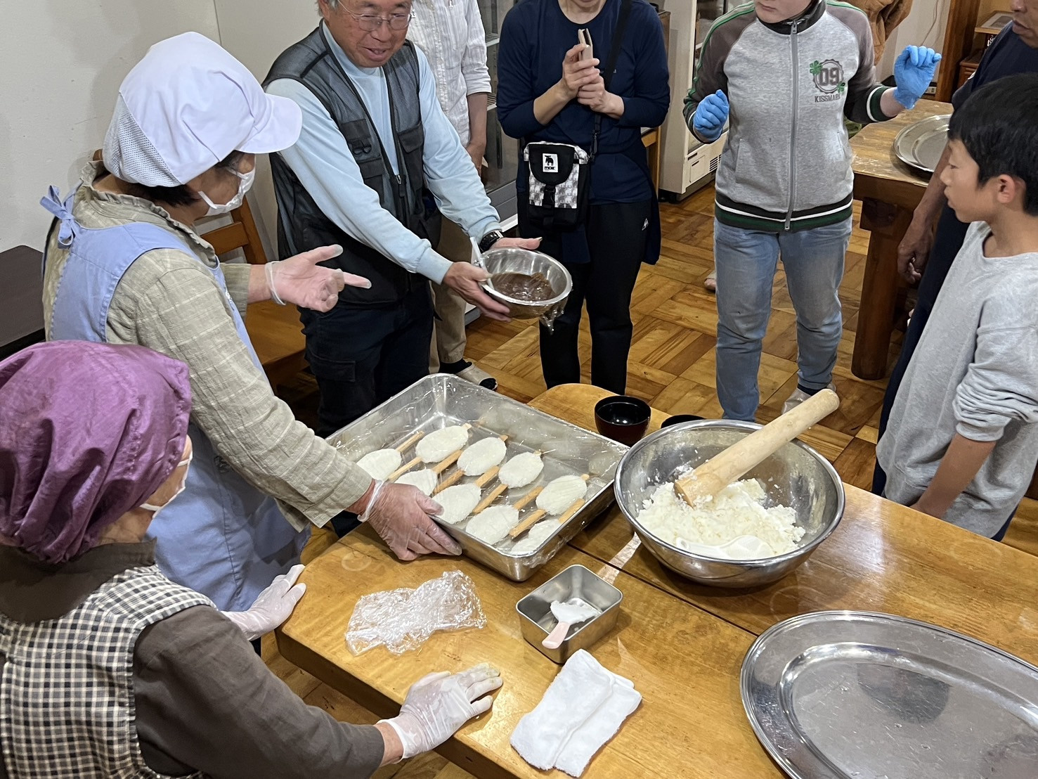 五平餅作り体験学習講座