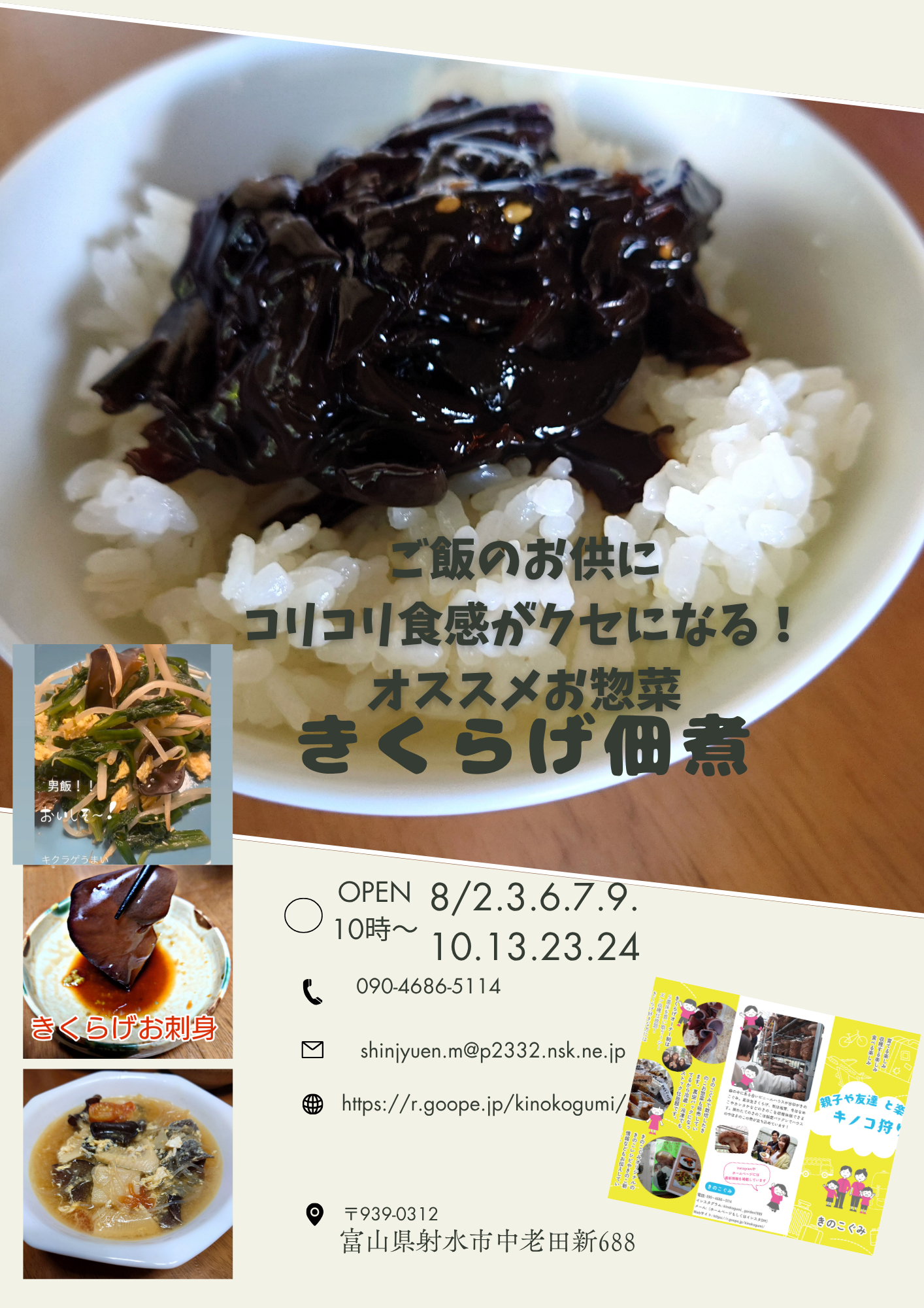 ８月のハウスオープン予定日📅