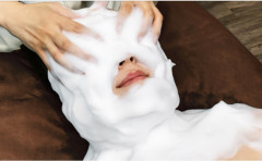 よもぎ蒸し40分＋白玉ホイップ泡マッサージ30分【お顔～たっぷりデコルテ施術】