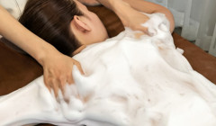 ハーブ🌿ボール45分＋白玉☆泡トリートメント20分【首・肩・肩甲骨～たっぷり腰までの施術】